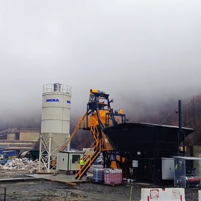 MEKA ESTABLISHED A NEW C30 CONCRETE PLANT FOR ZINC AND LEAD MINE IN NORTH MACEDONIA