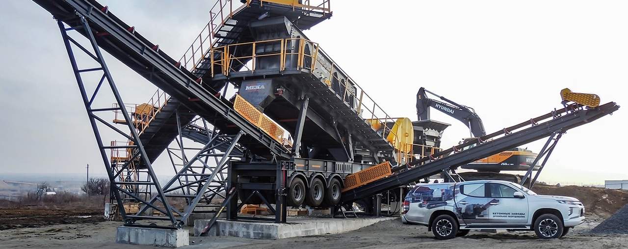 Puesta en marcha en Rusia de una planta de producción de áridos con una capacidad de 300 toneladas/hora.