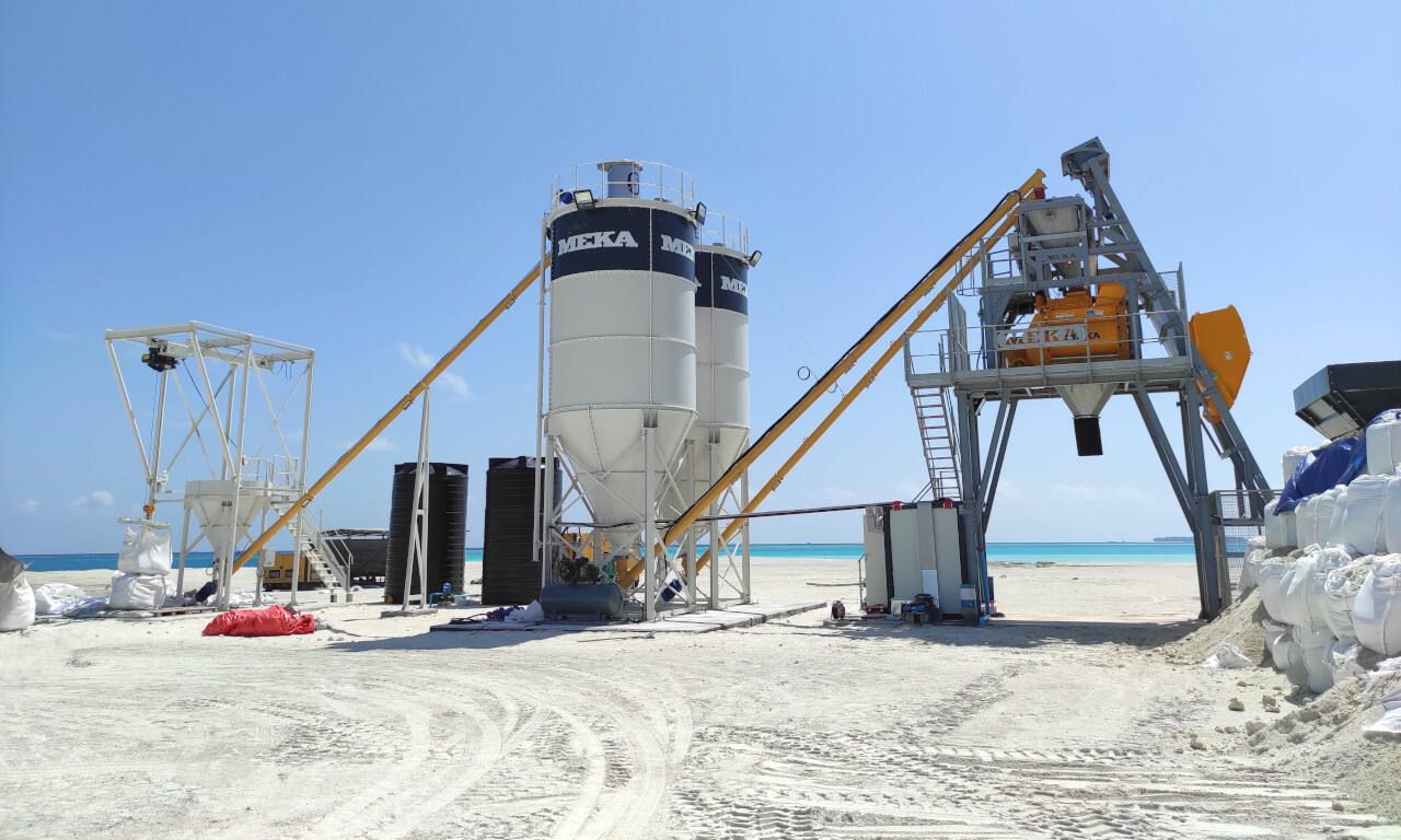 Проект Royal Rosewood Resort на Мальдивах реализован с использованием MEKA C60-S