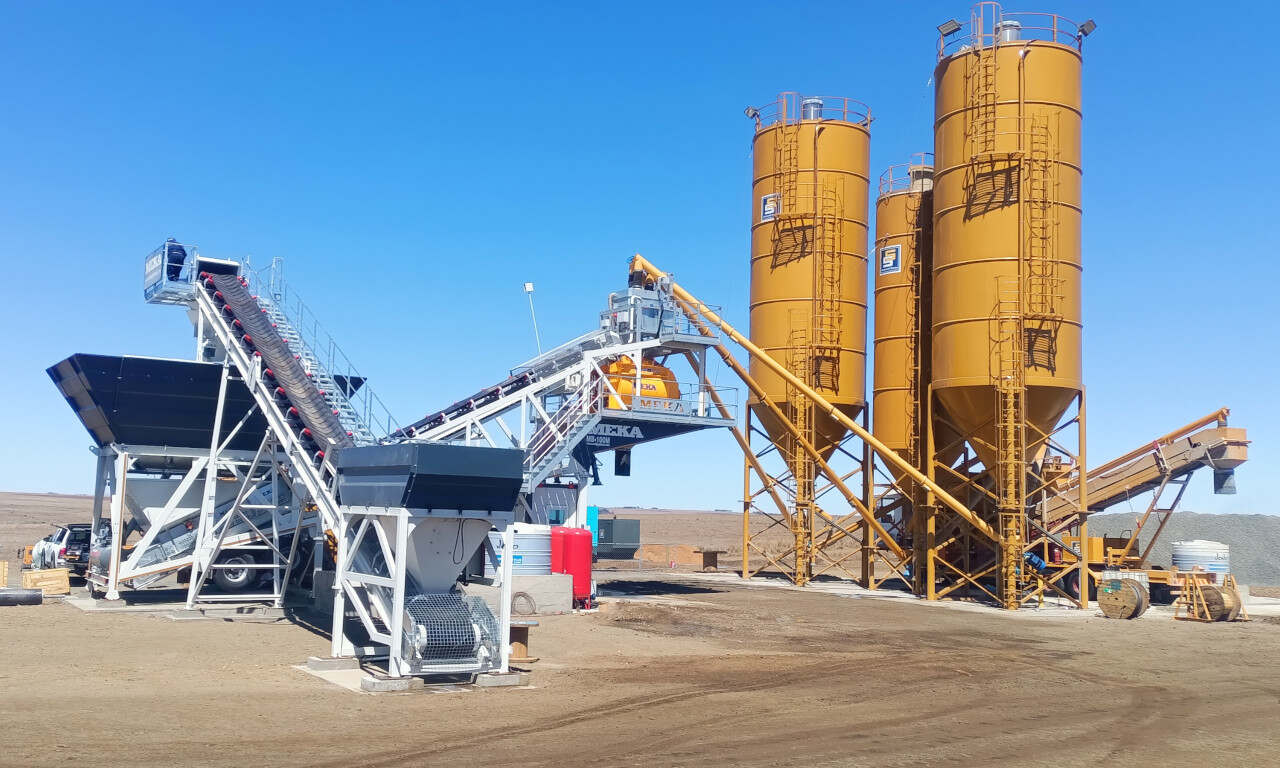 MEKA M100 Mobile Concrete Plant Commissioned in South Africa