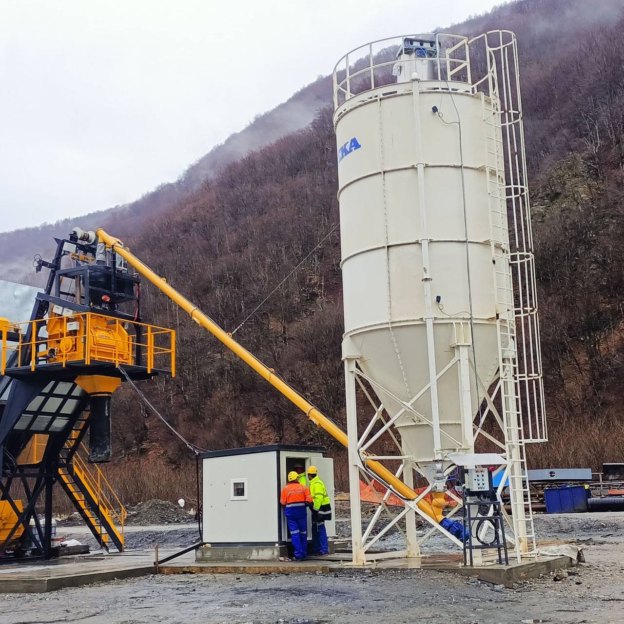 Kuzey Makedonya'da Çinko ve Kurşun İçin C30 Beton Santrali