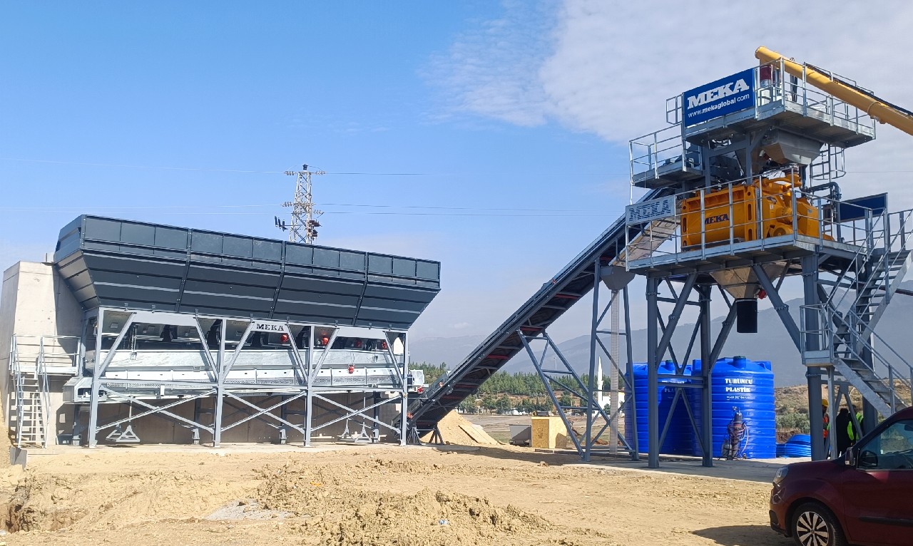 MEKA Completes Installation of New Compact Concrete Batching Plant in Gaziantep, Türkiye